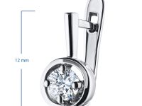 Серьги из белого золота с бриллиантами э4701сг11134200