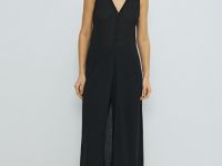 Удлинённый жилет из трикотажа, Черный