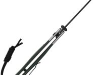 Складной нож CJRB Glacier, сталь AR-RPM9, рукоять сталь/микарта, зеленый/черный