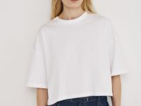 Укороченная футболка, Белый