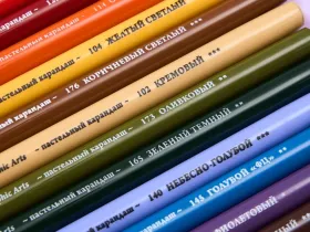 Набор карандашей пастельных монолитов Малевичъ "GrafArt", 15 цветов