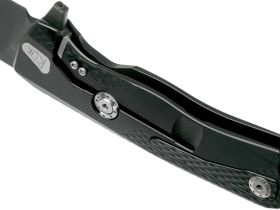 Нож складной LionSteel ROK A BB, сталь Black DLC-Coated Bhler M390, рукоять алюминий, чёрный