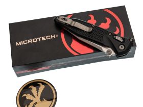 Складной нож Microtech SOCOM Elite Ram-Lok Apocalyptic, сталь M390MK, рукоять Black Frag Aluminium
