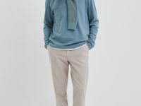 Брюки на средней посадке из хлопка