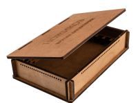 Деревянная шкатулка для хранения 6-ти брусков, 200 мм