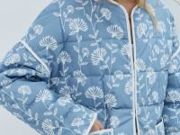 Легкая стеганая куртка, Синий