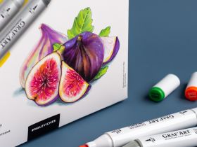 Набор маркеров спиртовых Малевичъ "GrafArt Brush" Базовый 12 цветов