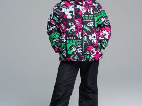 Куртка текстильная с полиуретановым покрытием для девочек