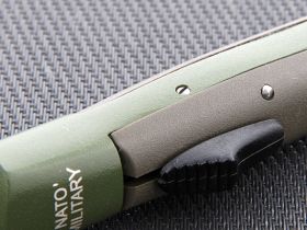 Складной нож Fox Nato Military, сталь 420НС, рукоять 6061 T-6 Aluminium, зеленый