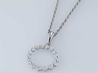 Классическая подвеска из серебра э0612пд06168100_white