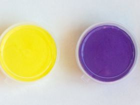 Набор самозатвердевающая воздушная масса для лепки, 4 цвета * 25гр. (зеленый,синий,желтый,оранжевый)