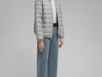 Стеганый пуховик с натуральным пухом