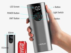 Cycplus Насос Cycplus A8 (5V, 2600mAh, 150psi), цвет Серый