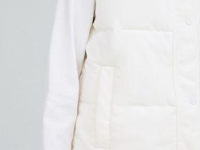 Утеплённый вельветовый жилет, Бежевый