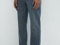 Прямые джинсы, Синий