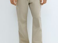 Джоггеры из тонкого твила, Бежевый