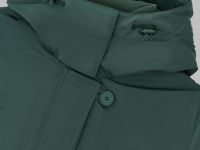 Утепленное пальто с капюшоном