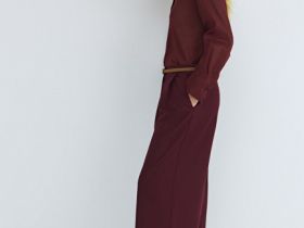 Прямые брюки со стрелками, Фиолетовый