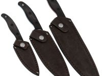 Набор кухонный "Патриот", ст.VG-10, ц.м.,рук.G10 черный