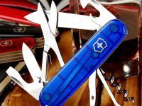 Нож перочинный Victorinox Climber, сталь X55CrMo14, рукоять Cellidor®, синий, 14 функций, 91мм