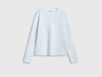 Лонгслив из плотного интерлока, Белый