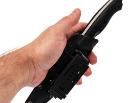 Туристический нож Honor Prime, сталь D2 с гравировкой, рукоять черный G10