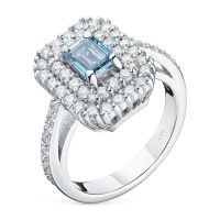Классическое кольцо из белого золота э0912кц09211002_blue