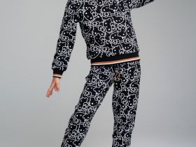 Комплект трикотажный для девочек: толстовка, брюки