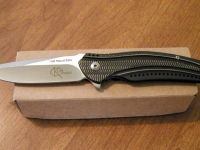 Складной нож CRKT Ripple Charcoal, сталь Acuto 440, рукоять нержавеющая сталь 420J2
