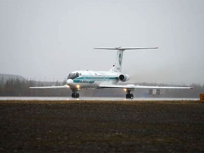 Легендарный самолет Ту-134 авиакомпании АЛРОСА выполнил последний рейс
