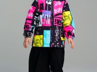 Куртка текстильная с полиуретановым покрытием для девочек (ветровка)