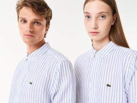 Рубашка Lacoste повседневного кроя унисекс из смеси льна