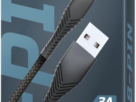 Кабель BoraSCO USB / Apple Lightning 1 м Чёрный