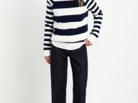 Джемпер прямого силуэта с шерстью