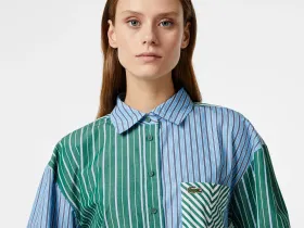 Женская рубашка Lacoste свободного кроя