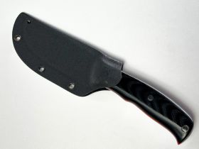 Нож с фиксированным клинком Vostron Sever, сталь Х12МФ, рукоять G10, черный