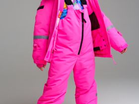 Куртка текстильная с полиуретановым покрытием для девочек