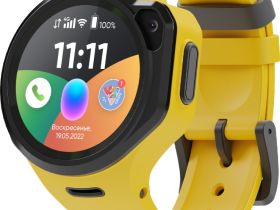 Умные часы Elari Kidphone 4GR M Жёлтые