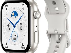 Умные часы HONOR Choice Watch 2i Серебристые с белым ремешком