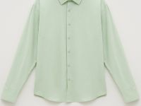 Рубашка из хлопка прямого кроя