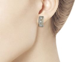 Серьги из желтого золота с бриллиантами э0301сг08160800
