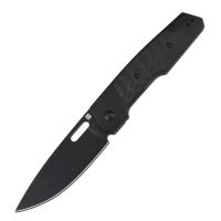 Складной нож Artisan Cutlery Gambit, сталь S90V, рукоять титан/карбон, черный