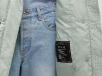 Утепленное пальто с поясом