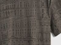 Футболка с принтом, Коричневый