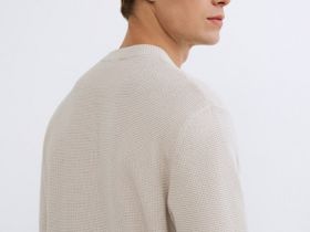 Текстурный джемпер, Белый