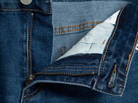 Базовые прямые джинсы, Синий