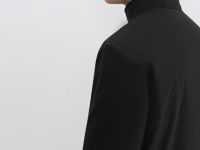 Утеплённая куртка с воротником-стойкой, Черный