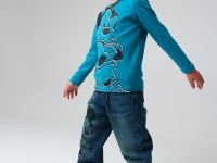 Фуфайка трикотажная для мальчиков (футболка с длинными рукавами)