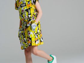 Платье трикотажное для девочек