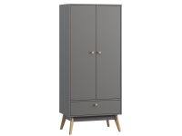 Распашной шкаф Торвалль 2-80x185 Графитовый